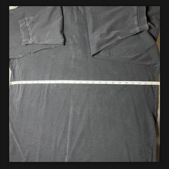 Weavers Long Sleeve Polo Black Size L Large Faded Vintage Vtg - Picture 5 of 6